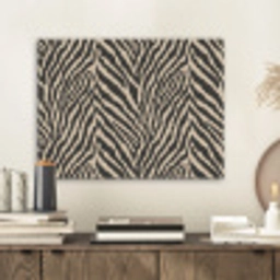 Zebra - Klassiek - Zwart PET vilt klein 837 -sfeer1