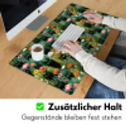 Katten - Bloemen - Kleurrijk Muismat XXL klein 681 -ysfeer3_duits