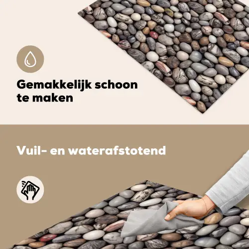 Marmer - Kleuren - Kiezels Inductie beschemer met haakjes klein 777 -ky-schoon-nl