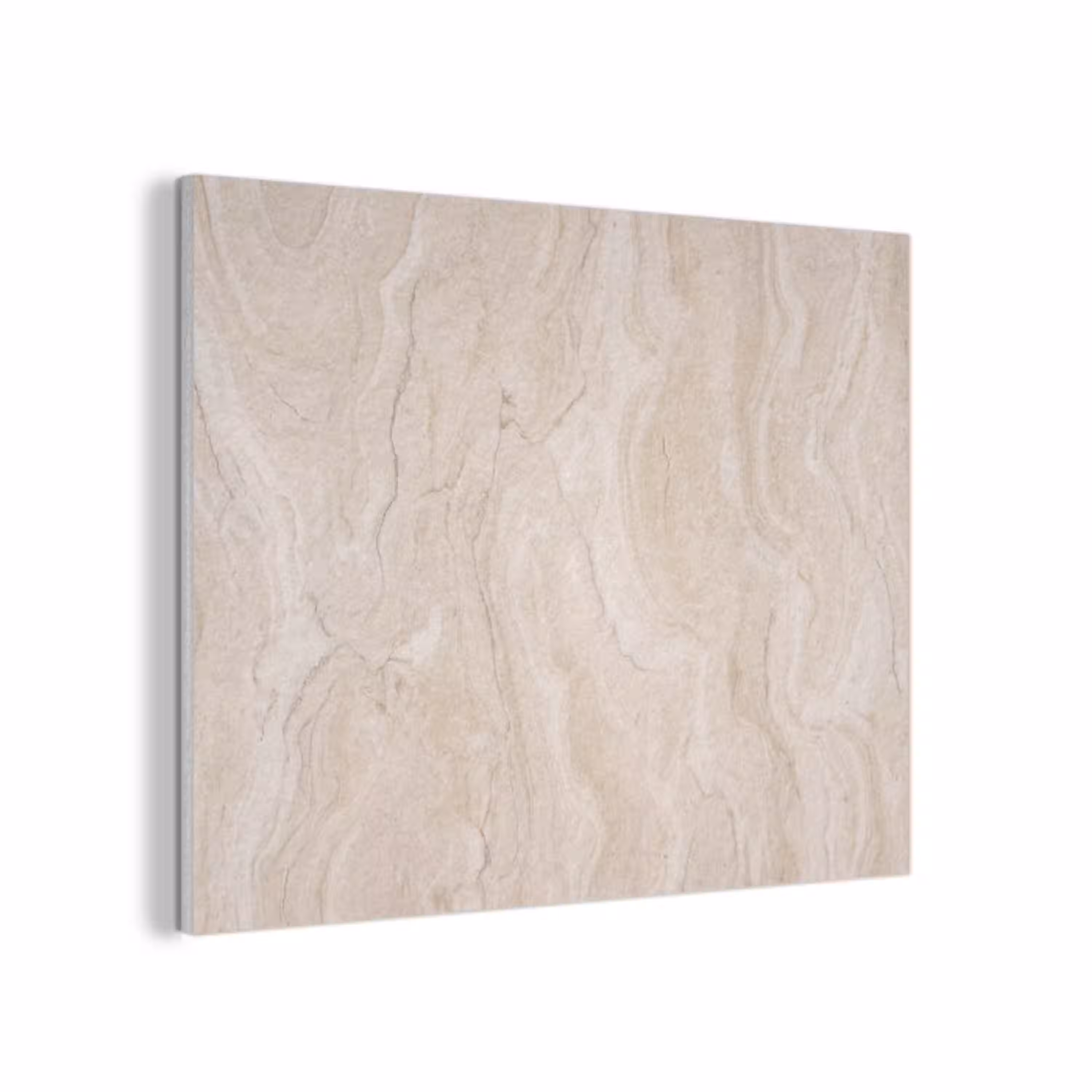 Marmer - Patroon - Beige - Steen - Abstract PET vilt klein -3d