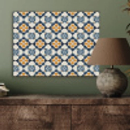 Klassiek - Geometrisch - Blauw PET vilt klein 837 -sfeer2