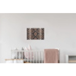 Slangenprint - Python - Bruin Muursticker klein -kinderkamer