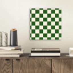 Schaakbord - Patroon - Groen aluminium wit klein 46 -sfeer1