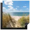 Duin - Gras - Zee - Strand Inductie beschermer vinyl 3mm middel -3d