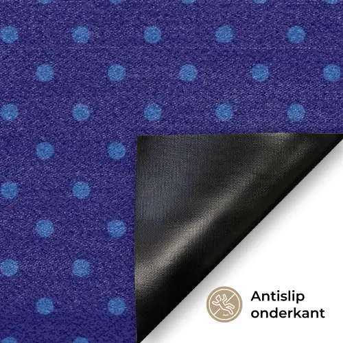 Yes fun - Rood - Blauw - Stippen Deurmat klein -antislip_NL