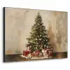 Kerstboom - Versierd - Kleurrijk Textielframe zwart klein -3d