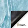 Water - Blauw - bubbels Deurmat klein -antislip_NL