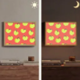 Appels - Modern - Groen Light Box met batterij (Wandlamp) middel 907 -sfeer3