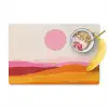 Heuvels - Oranje - Zon - Abstract Placemat vinyl groot -zzzproduct_Kitchenyeah-website