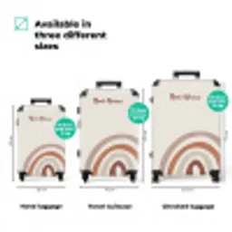 Ruwe regenboog naturel NBS - Handbagage koffer - Kinderen Unisex middel zzzzzzVergelijking_3EN