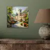 Dorp - Zon - Kraampjes - Huizen aluminium wit klein -sfeer2
