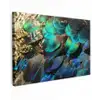 Veren - Pauwveren - Pauw - Blauw - Kunst canvas 2cm klein -z3d