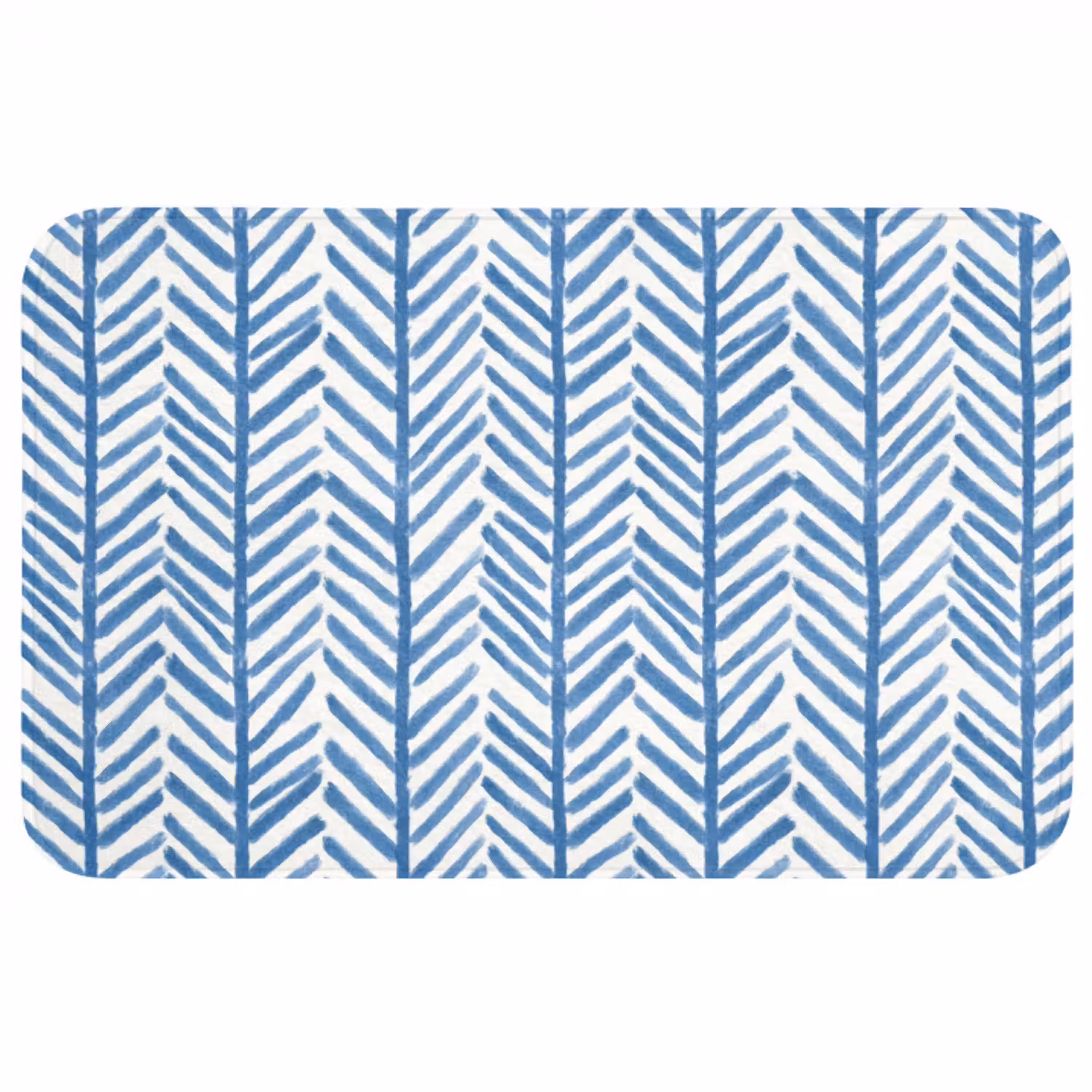 Patroon - Streep - Blauw WCmat middel 1009 -3d