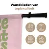 Chase greatness - Groen - Roze - Retro Wandkleed katoen klein -sfeer2