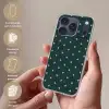 Plusjes patroon - Groen - Wit - Print Telefoonhoesje iPhone 17 Pro klein -sfeer3_NL