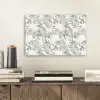 Bohemian - Bloemen - Bladeren - Jungle - Tropical aluminium wit klein -sfeer1