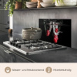 Frambozen - Fruit - Stilleven - Water - Zwart - Rood keuken achterwand spatscherm klein -usp_DE