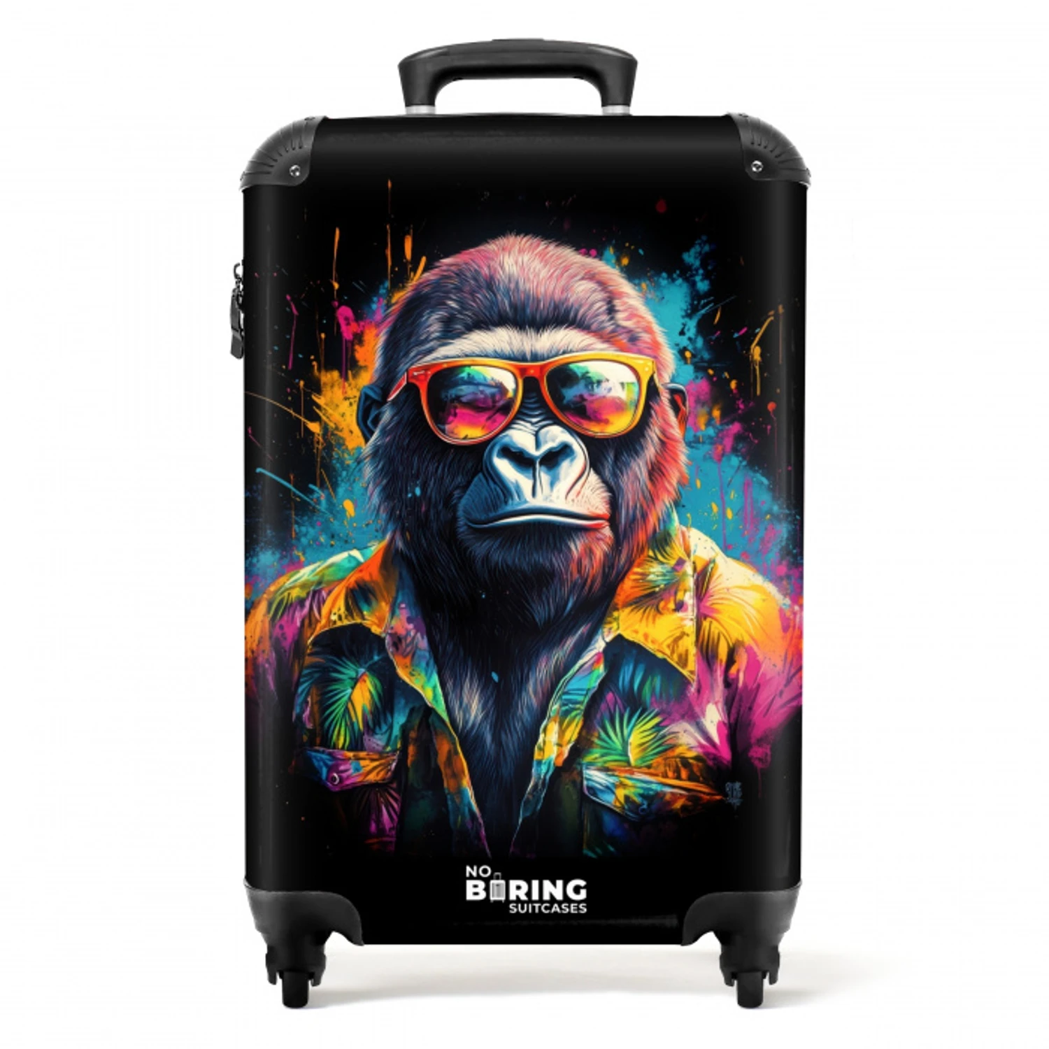 Gorilla met Hawaii blouse NBS - Handbagage koffer - Unisex middel -productfoto_recht