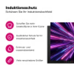 Lichtsnelheid - Ruimte - Roze - Paars Inductie beschermer vinyl 3mm klein -zzzzzzz-lf-ups
