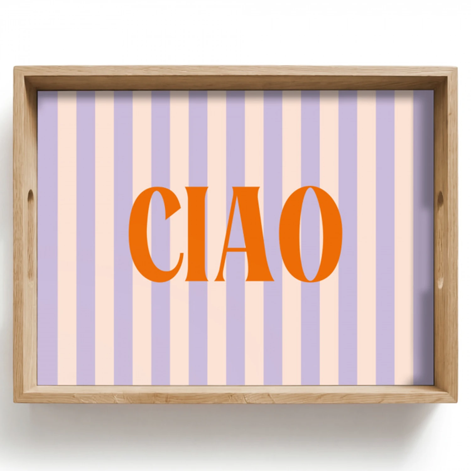 Ciao - Quote - Pastel - Strepen Dienblad Rechthoek middel -z3d_shopping