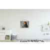 Vogel - Realistisch - Veren - Bruin textielposter latten blank klein -kinderkamer