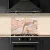 Marmer - Roze - Rosé keuken achterwand spatscherm klein -sfeer1