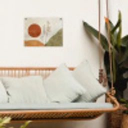 Zon - Abstract - Takken - Oranje tuinposter los doek klein -sfeer7