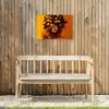 Vrouw - Citroenen - Bloesem - Geel Tuinposter op houten frame 2 cm dik klein -sfeer4