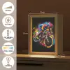 Graffiti - Sport - Wielrennen - Fiets Light Box met kabel (Tafellamp) klein -USP_NL