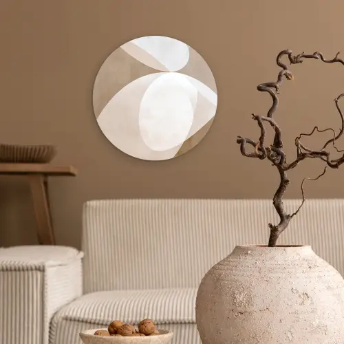Ovale vormen - Transparant - Zachte overgang Wandcirkel kunststof plaat 5mm dik klein -sfeer1