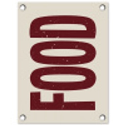 Eten - Japandi - Rood - Decoratie tuinposter los doek klein -3d