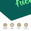 c'est la fucking vie - Groen - Handgeschreven poster papier klein -closeup_NL