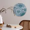 Schuim - Water - Textuur Akoestische PET Vilt - Rond klein -sfeer3