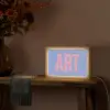 Art - Roze - Blauw Light Box met kabel (Tafellamp) klein -sfeer4