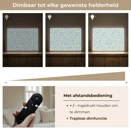 Giraf - Modern - Blauw Light Box met batterij (Wandlamp) middel 907 -USP_dimbaarNL