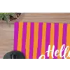 Modern - Hello - Oranje muismat rubber klein -closeup