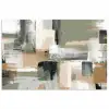 Penseelstreken - Abstract - Aardetinten poster papier klein -3d