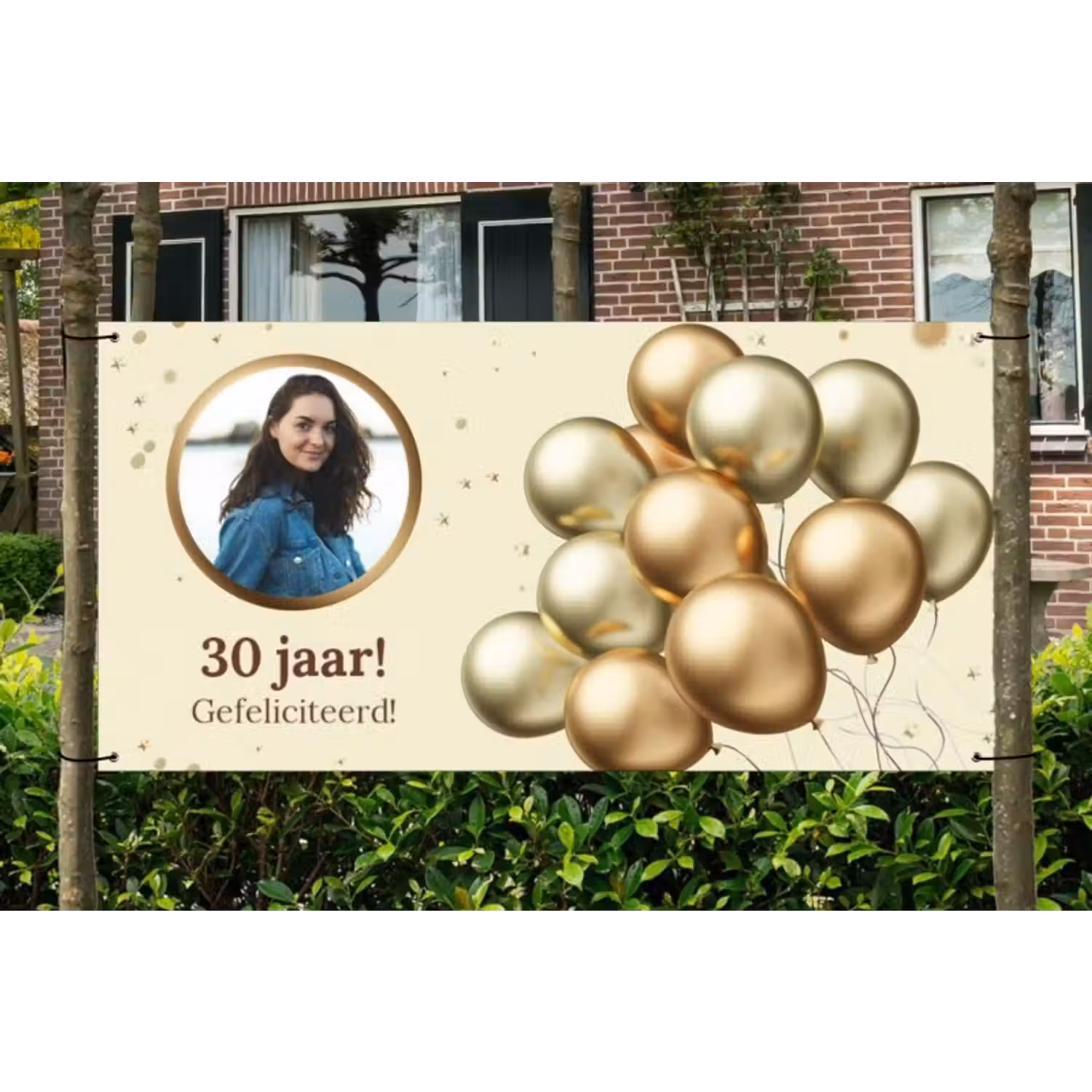 Spandoek - Verjaardag - Ballonnen