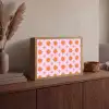 Zon - Patroon - Roze Light Box met batterij (Wandlamp) middel 907 -sfeer2