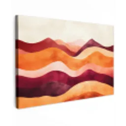 Abstract - Landschap - Golven canvas 2cm klein -z3d