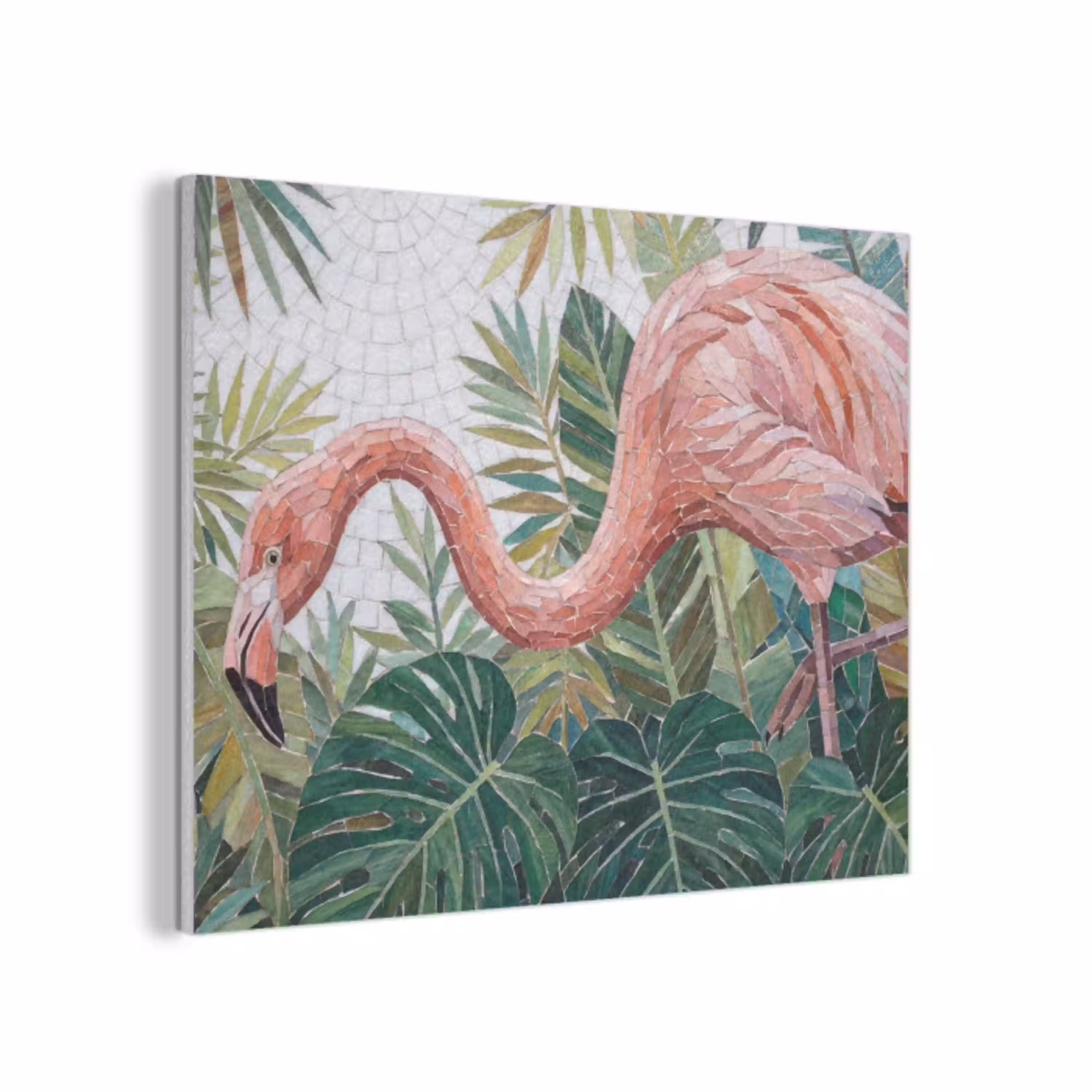 Natuur - Bladeren - Abstract - Groen - Vogel PET vilt klein -3d