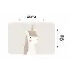 Eenhoorn - Pastel kleuren - Unicorn Placemat vinyl groot -specs