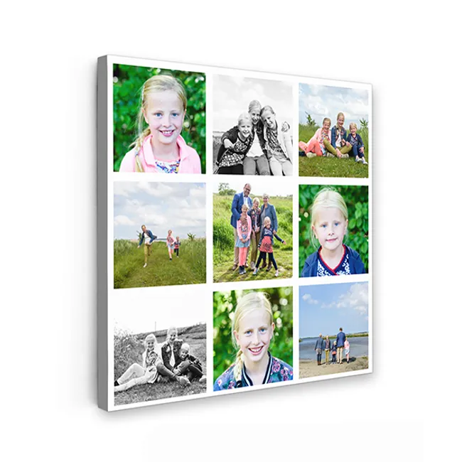 Leinwandcollage – 9 Fotos – Quadratisch