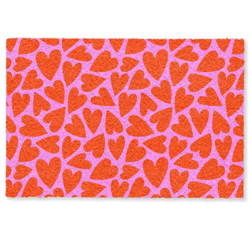 Valentijn - Patroon - Roze - Rood Deurmat klein 898 -zkaufland3d