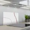 Lijn - Pastel - Design keuken achterwand spatscherm klein -3d_schuin
