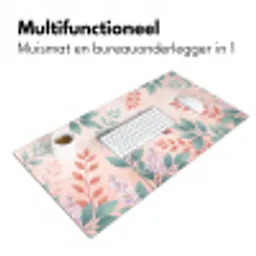 Kolibrie - Vliegen - Natuur - Illustratie - Kleurrijk Muismat XXL klein -sfeer4