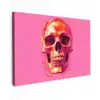 Felroze - Tanden - Schedel canvas 2cm klein -z3d