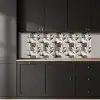 Botanisch - Bladeren - Zwart keuken achterwand 2 middel 871 -sfeer1