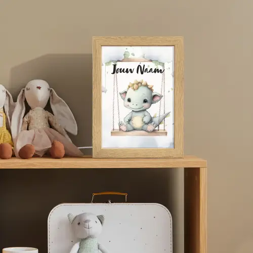 Draak - Baby dier - Kinderen Light Box met kabel (Kinderlampje) klein -sfeer2_kind