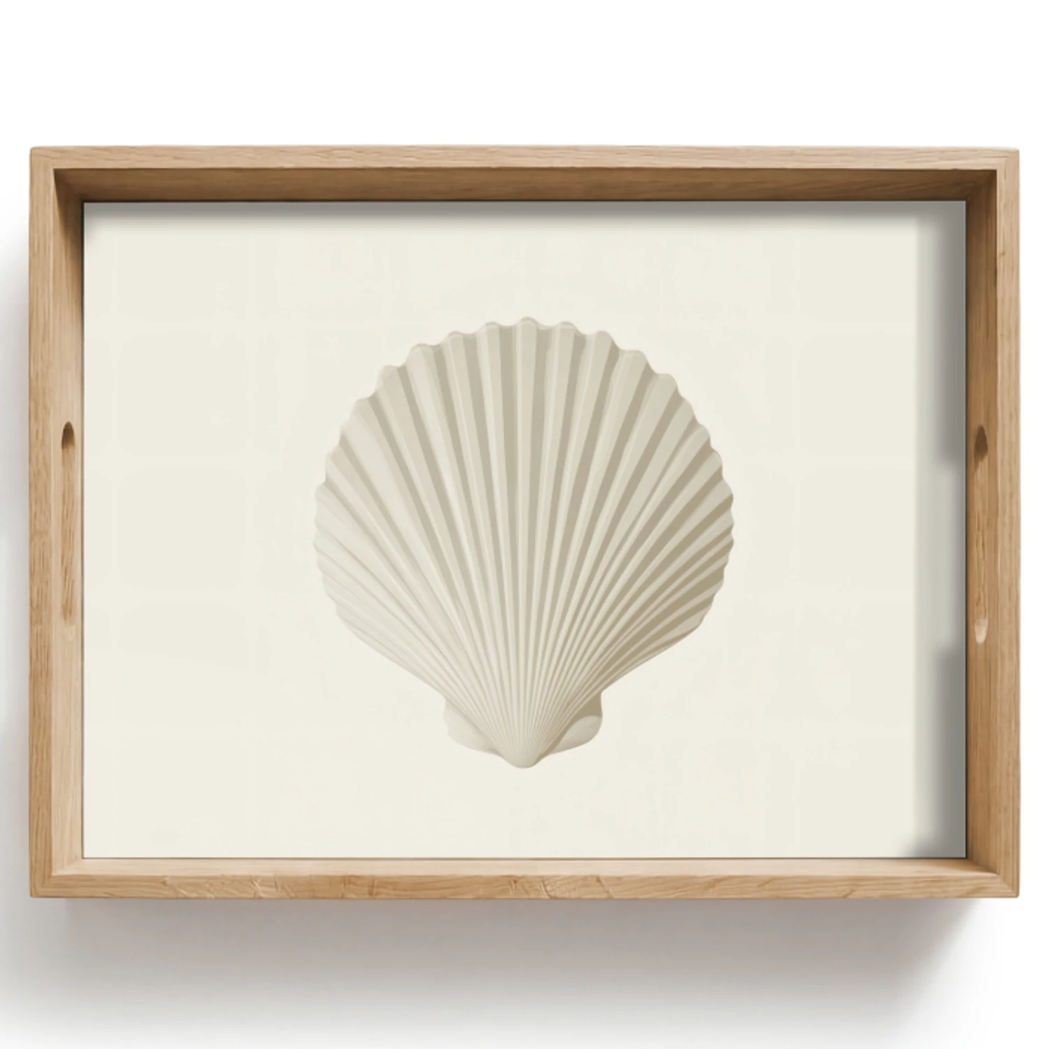 Dienblad - Schelp - Minimalistisch - Wit | Topdoek.nl